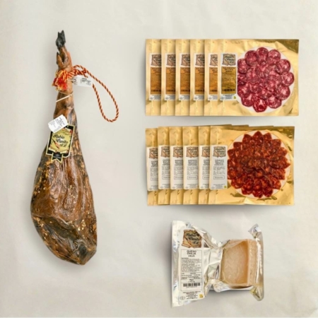 lote de jamón, embutido y queso