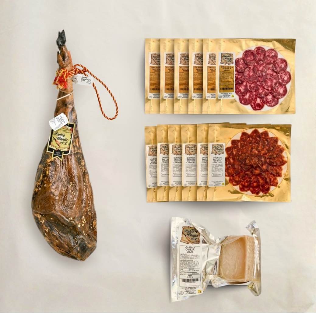 lote de jamón, embutido y queso