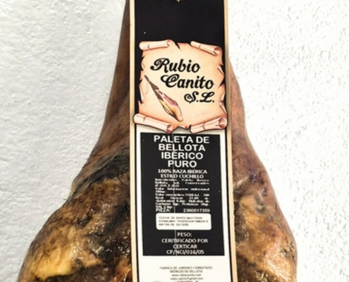Paleta de Bellota Ibérica 100% etiqueta