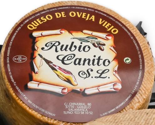 Queso de oveja viejo etiqueta