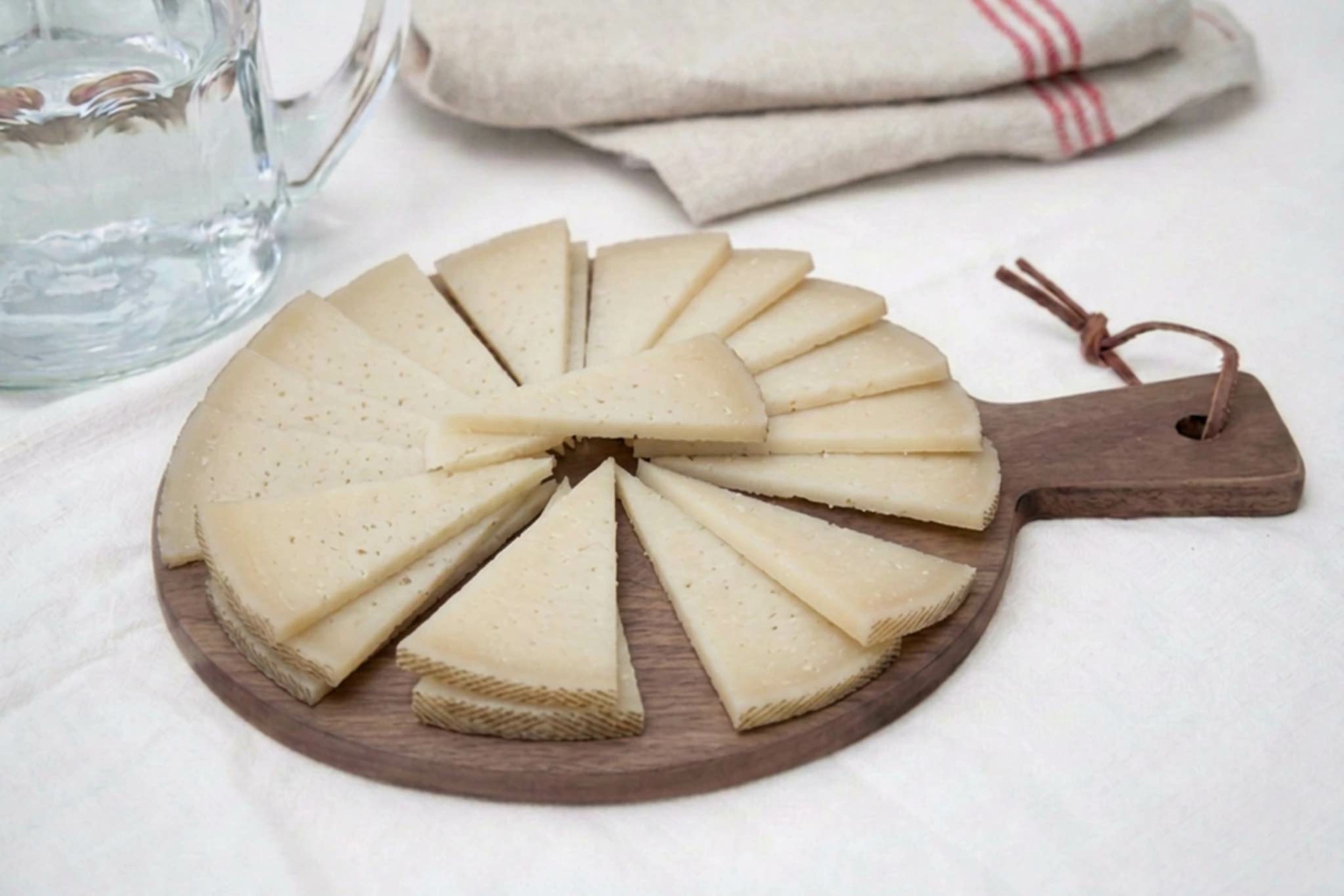 Queso de oveja viejo cuña 1/8 cortada